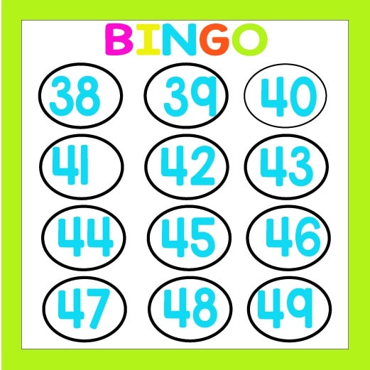 Lotería de números del 1 al 100 para imprimir PDF
