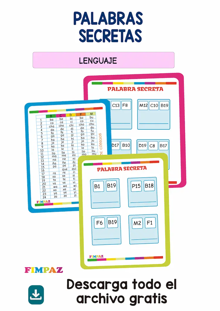 JUEGO LECTO ESCRITURA PALABRA SECRETA