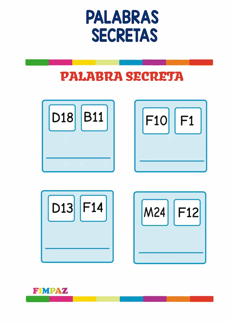 JUEGO LECTO ESCRITURA PALABRA OCULTA