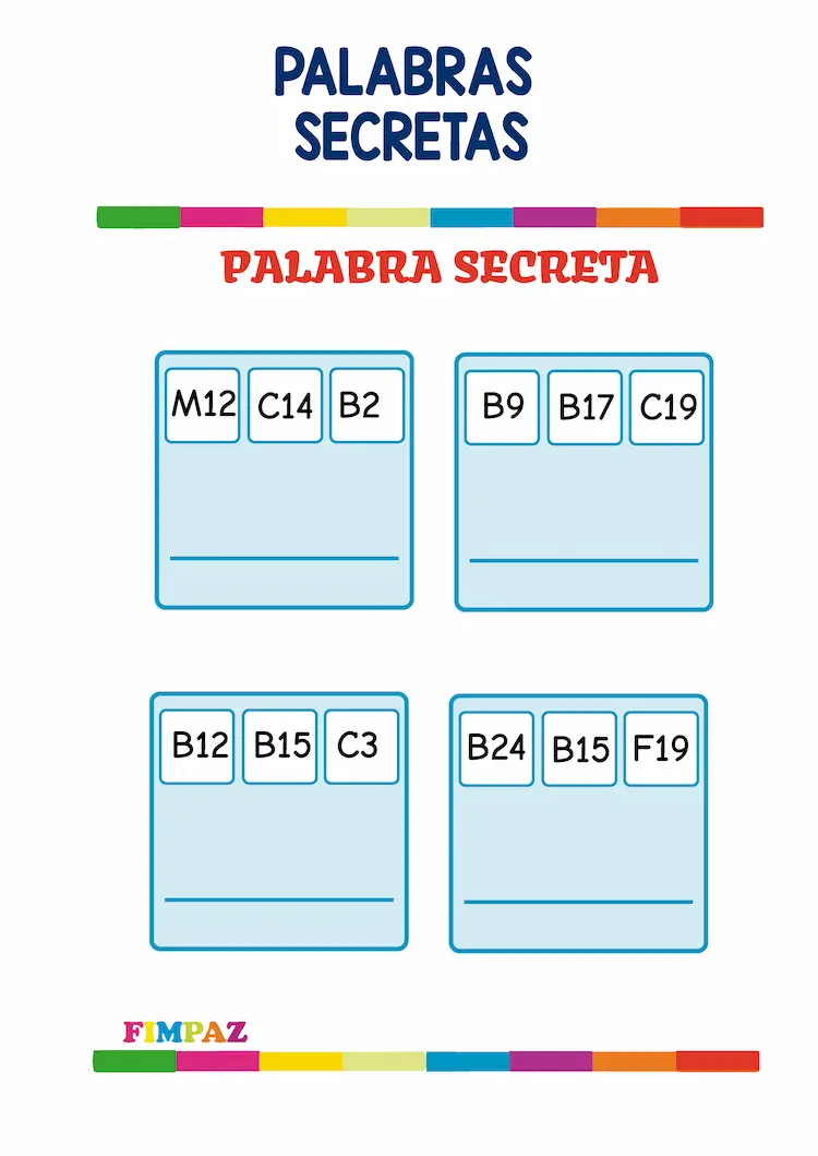 JUEGO LECTO ESCRITURA PALABRA OCULTA