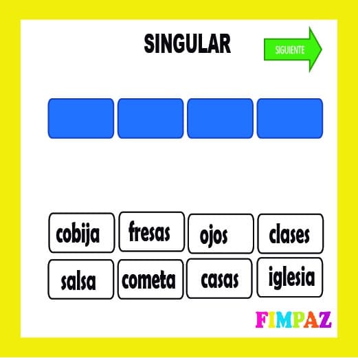SINGULAR Y PLURAL