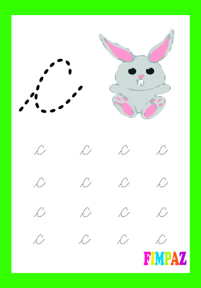 letra cursiva para niños