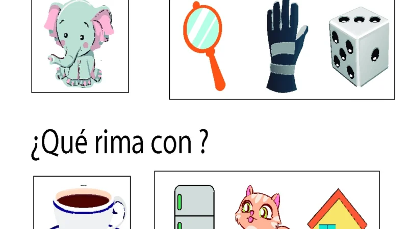 ejercicios de rimas para imprimir pdf