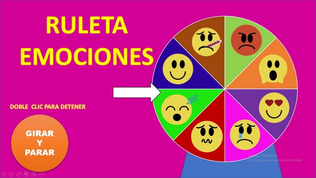 RULETA DE EMOCIONES PARA NIÑOS