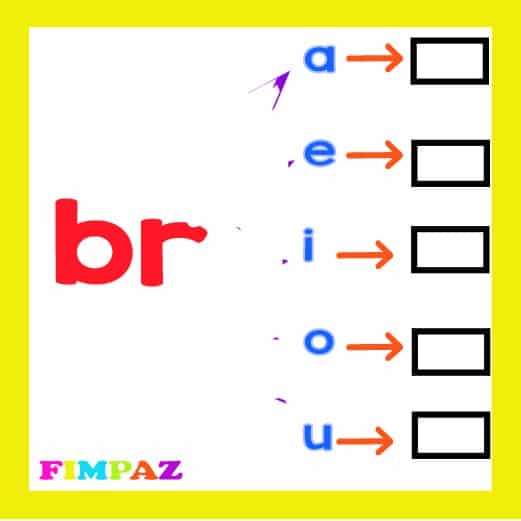 SILABAS TRABADAS PARA IMPRIMIR