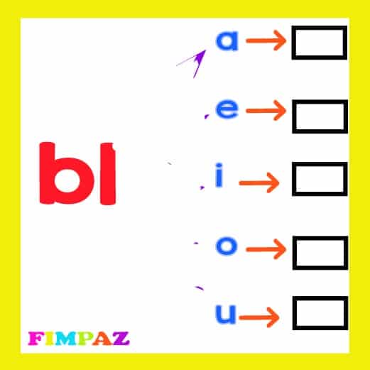 SILABAS TRABADAS PARA IMPRIMIR