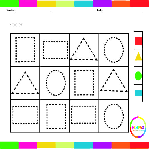 FIGURAS GEOMETRICAS PARA NIÑOS DE PREESCOLAR