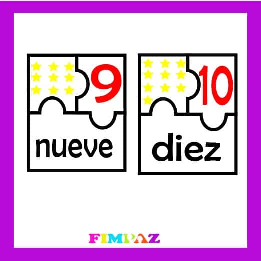 LOS NÚMEROS DEL 1 AL 10