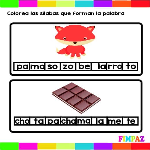 SILABAS PARA NIÑOS