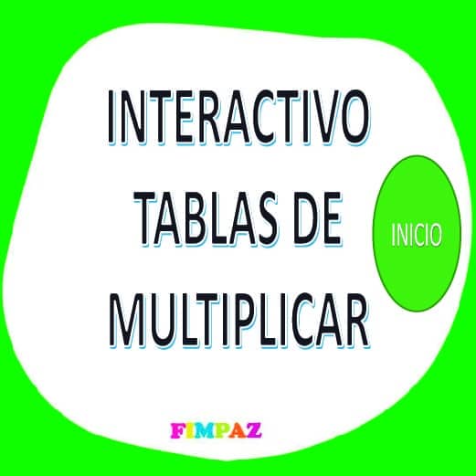 TABLAS DE MULTIPLICAR PARA NIÑOS