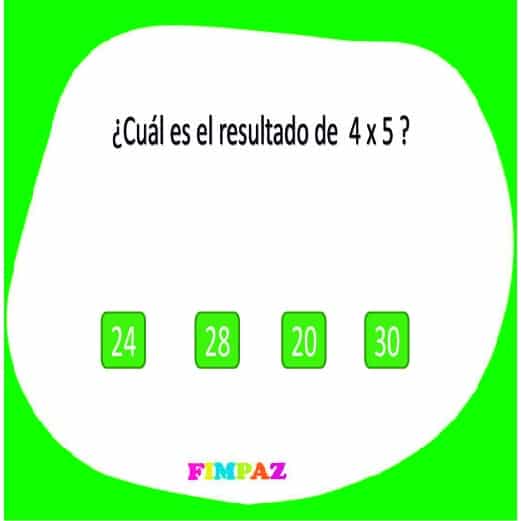 TABLAS DE MULTIPLICAR PARA NIÑOS