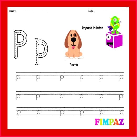 EJERCICIOS DE CALIGRAFÍA PARA NIÑOS