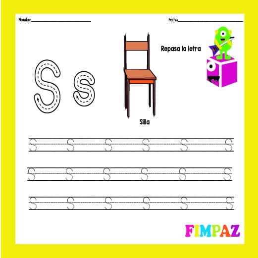 EJERCICIOS DE CALIGRAFÍA PARA NIÑOS