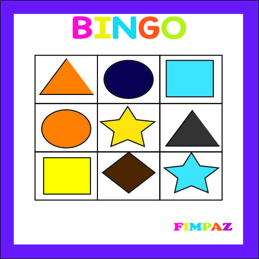 cartones bingo de figuras geometricas para imprimir