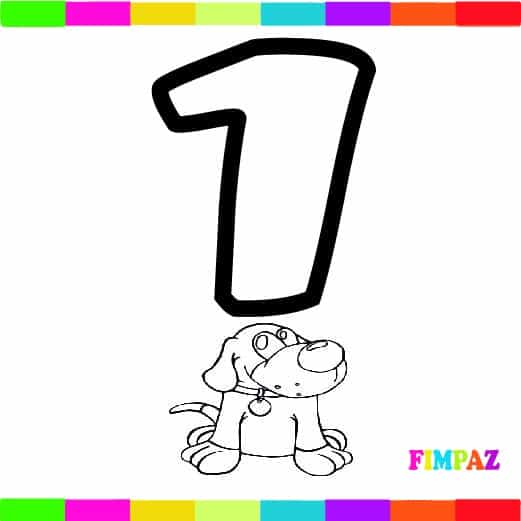 NÚMEROS PARA COLOREAR