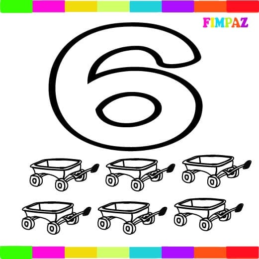 NÚMEROS PARA COLOREAR