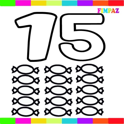 NÚMEROS PARA COLOREAR