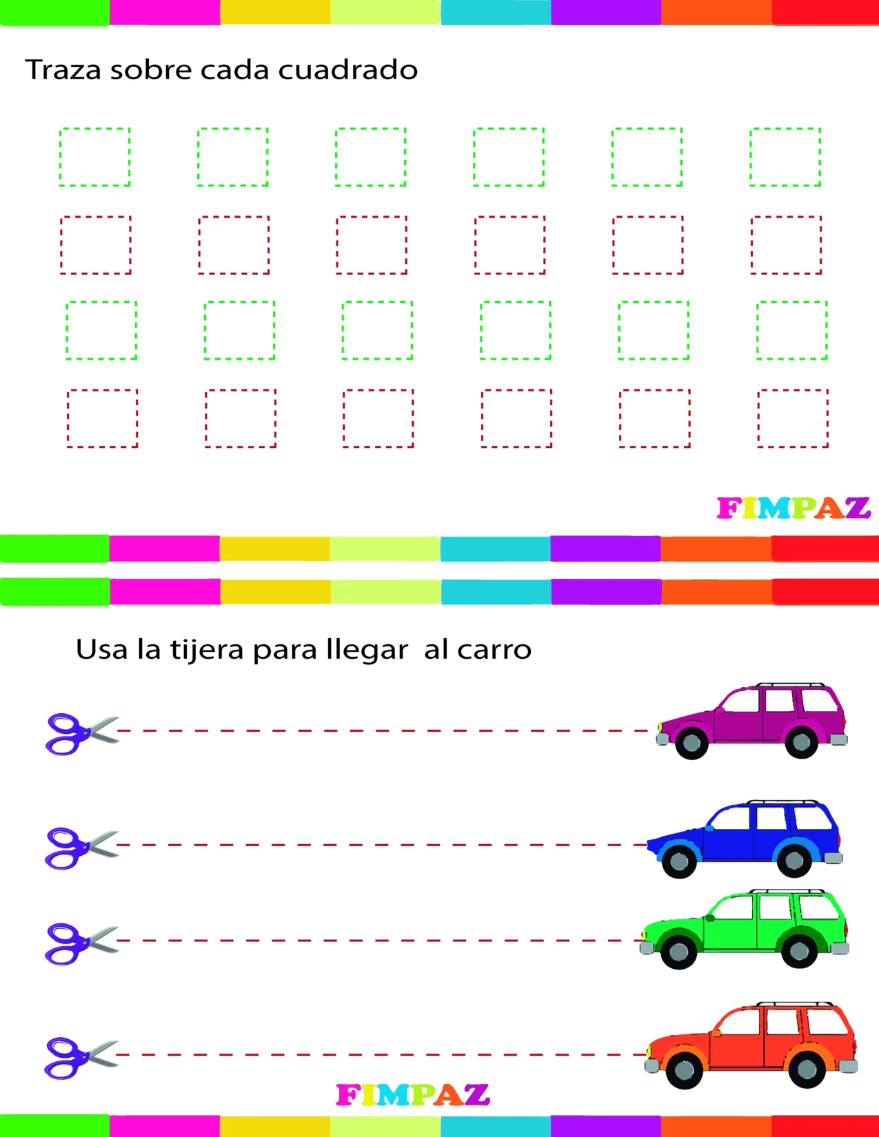 trazos ejercicios de motricidad fina