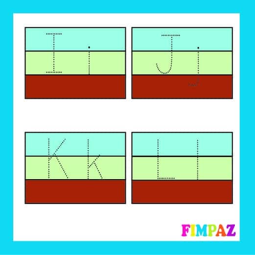 ABECEDARIO PARA TRAZAR PREESCOLAR