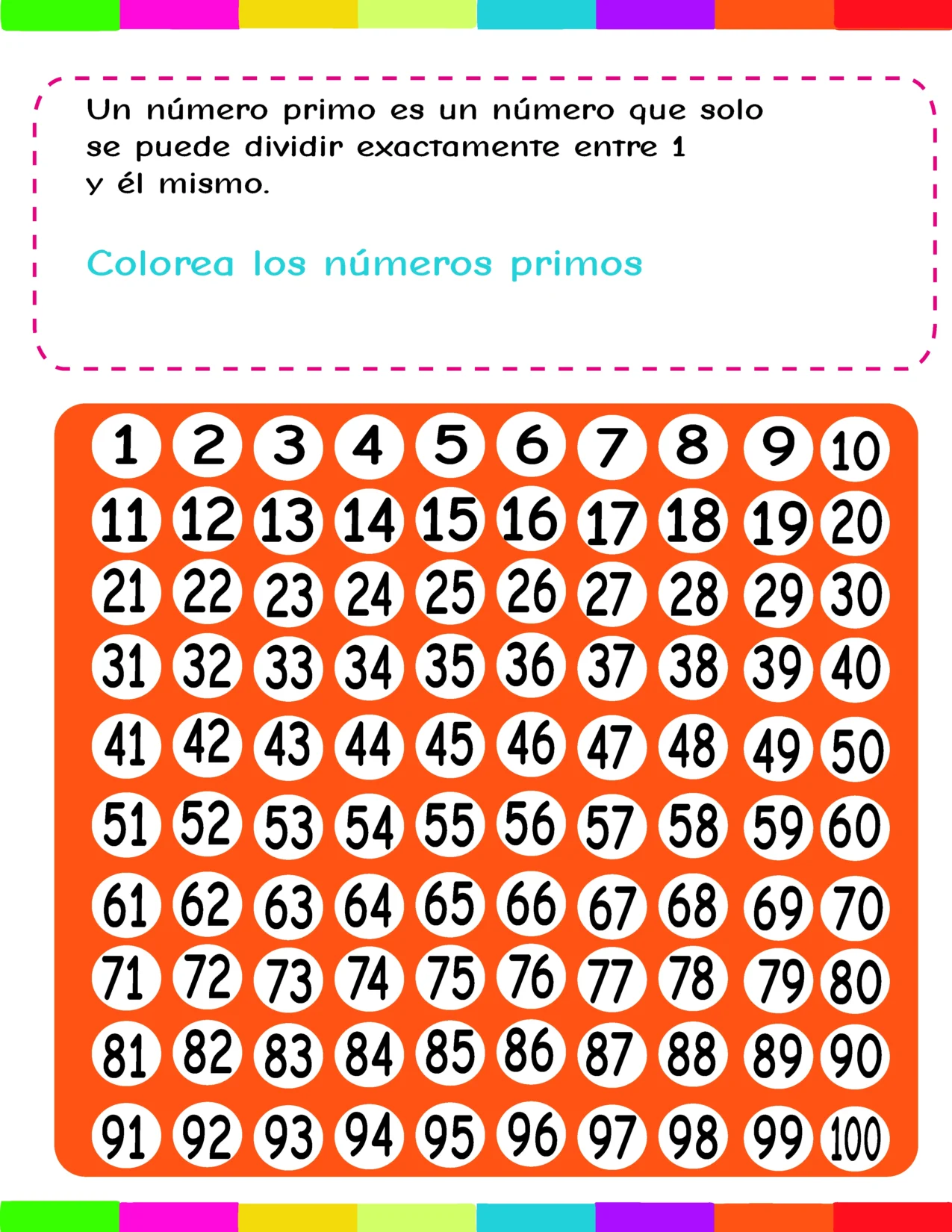 TABLA DE NUMEROS PRIMOS