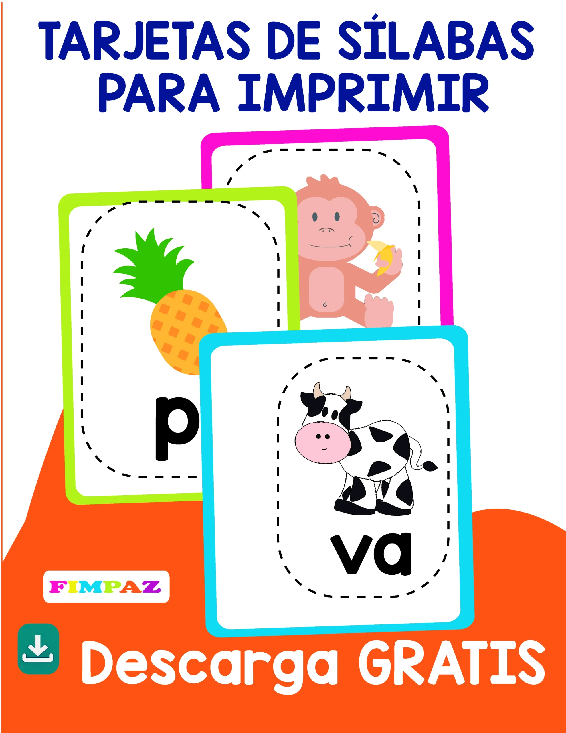 imprimir tarjetas de silabas
