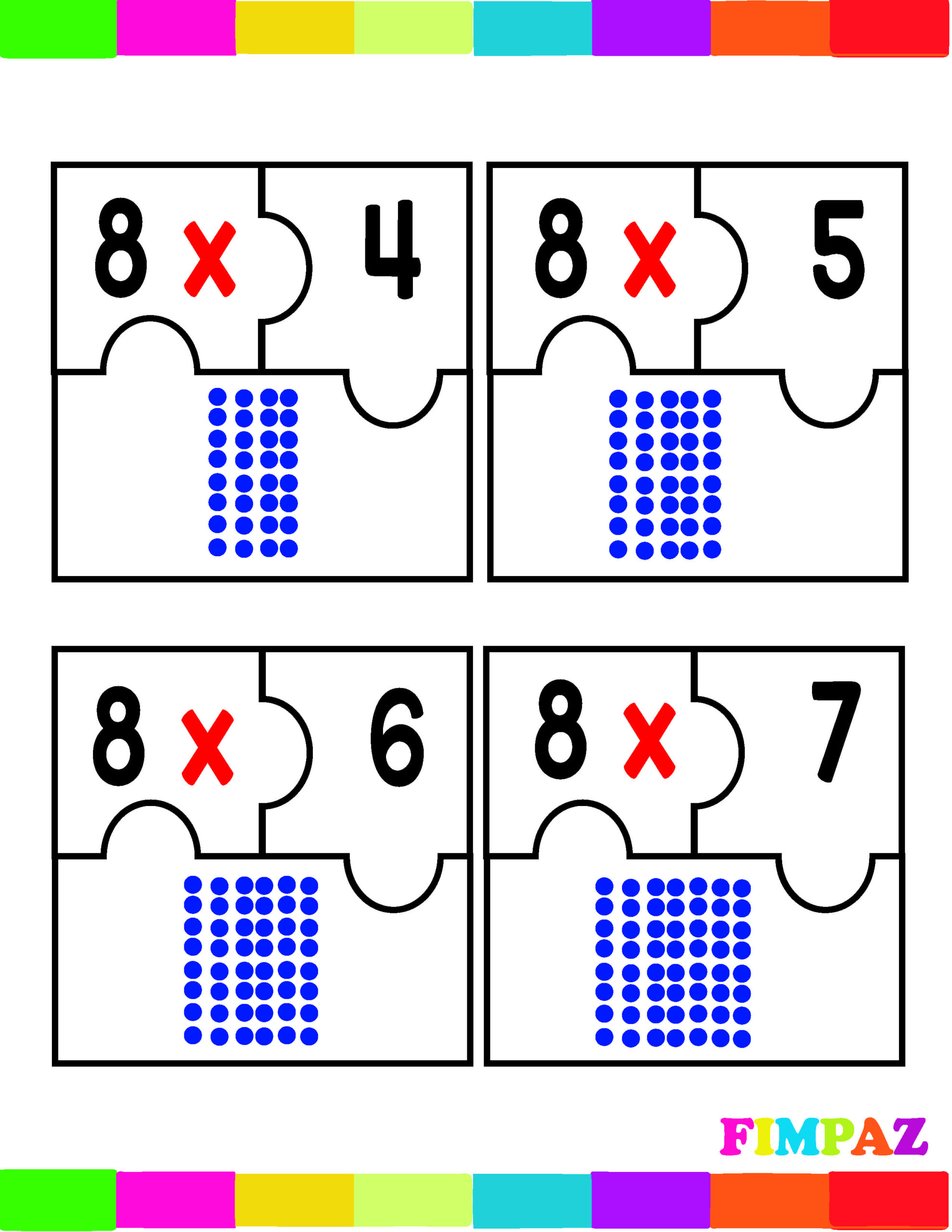ROMPECABEZAS TABLAS DE MULTIPLICAR