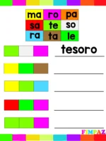 SÍLABAS DE COLORES PARA IMPRIMIR 