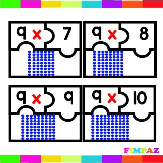 Lee más sobre el artículo ROMPECABEZAS TABLAS DE MULTIPLICAR