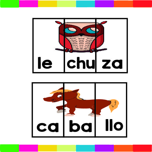 PALABRAS CON TRES SÍLABAS