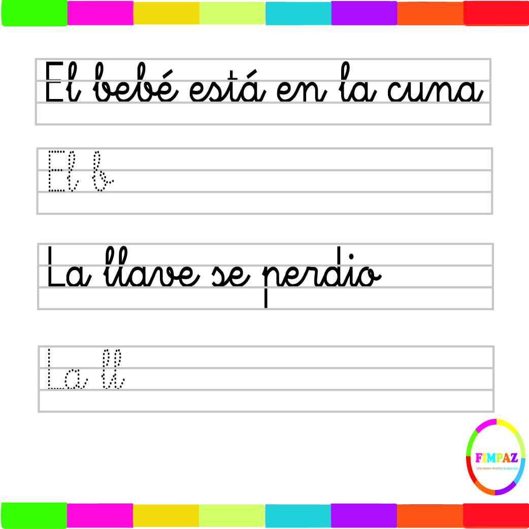 FICHAS DE CALIGRAFIA