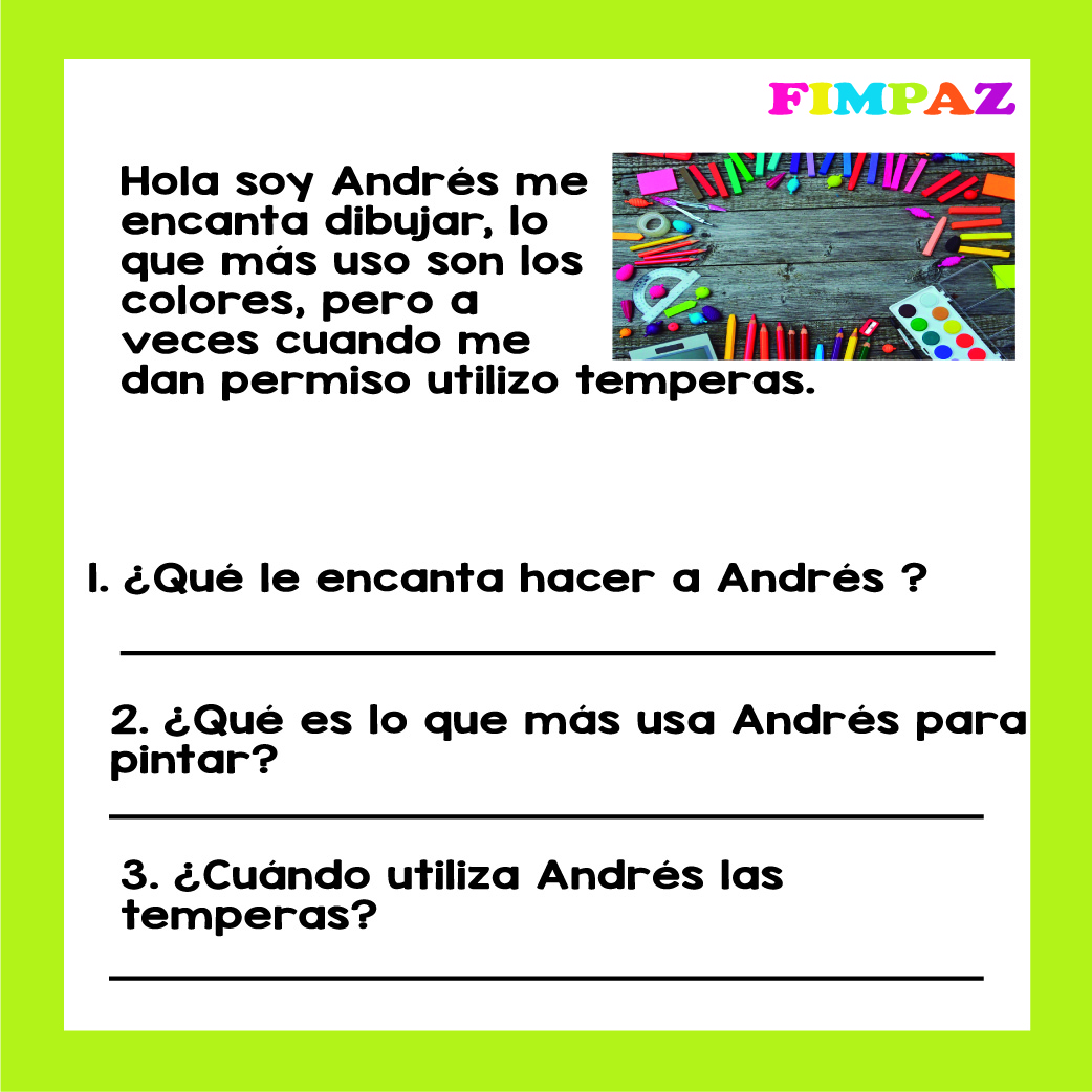 COMPRENSIÓN LECTORA PARA NIVEL INICIAL