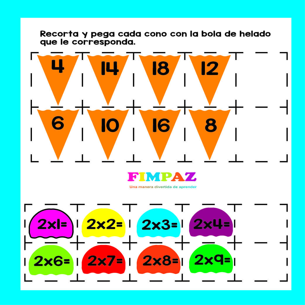 EJERCICIOS TABLAS DE MULTIPLICAR PDF