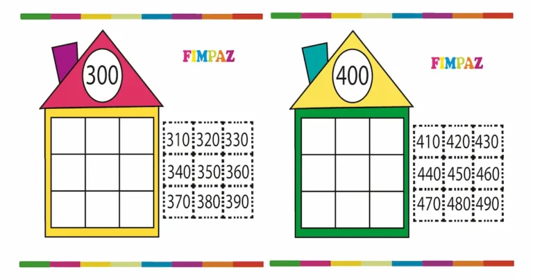 numeros de 100 en 100 hasta 1000 para niños