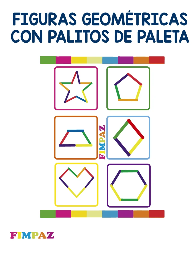 figuras geometricas con palillos de dientes