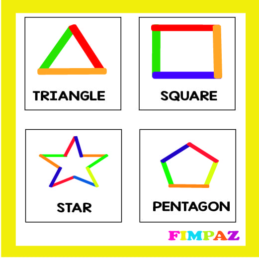 figuras geometricas con palillos y plastilina