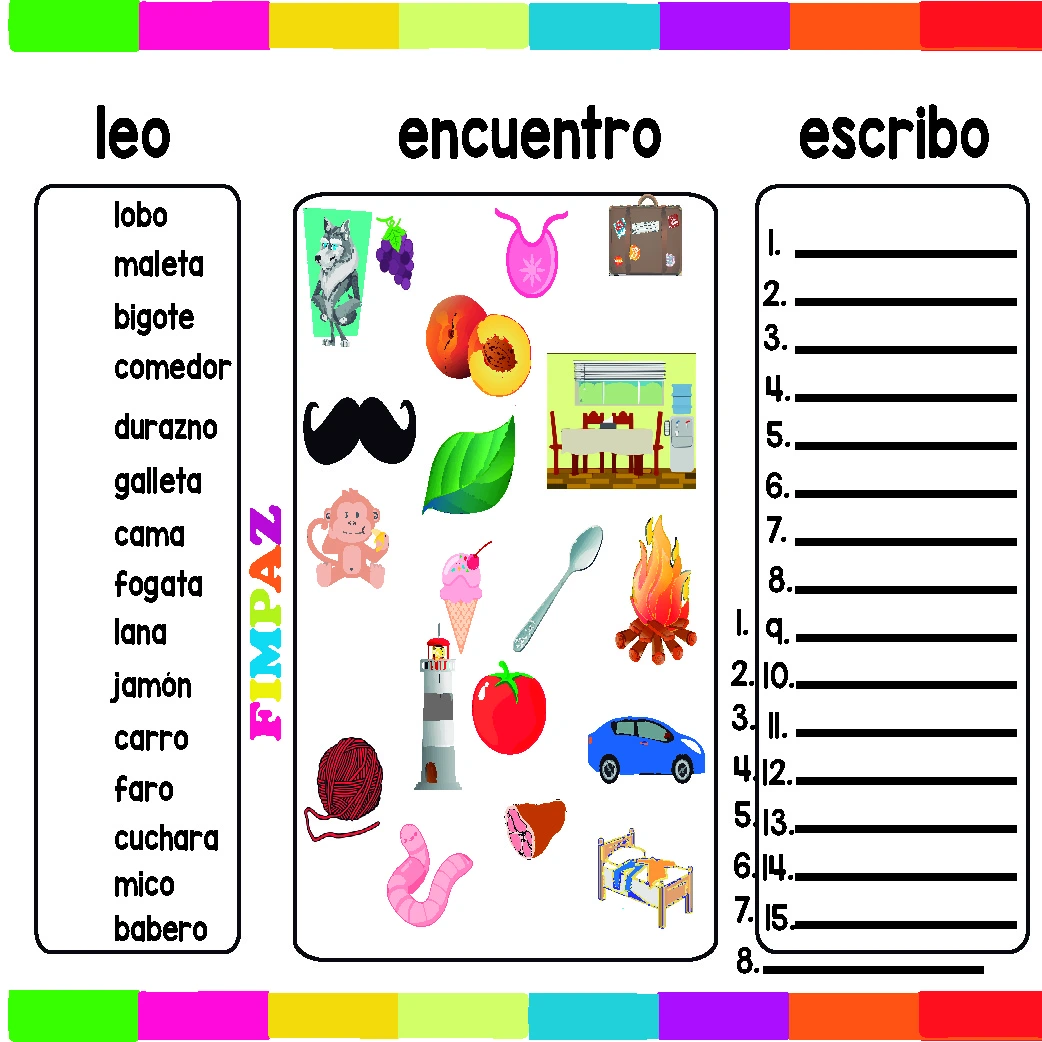 Actividad para trabajar la lectoescritura con niños de primaria