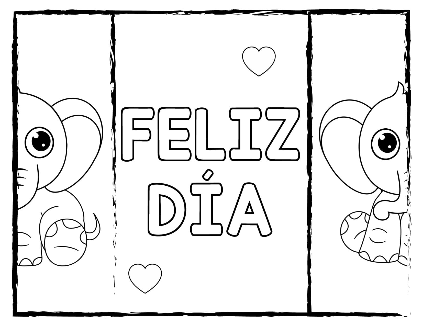 moldes tarjetas de amistad para niños de preescolar para colorear