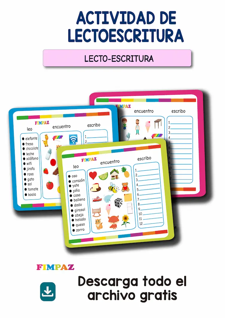 actividades de lectoescritura