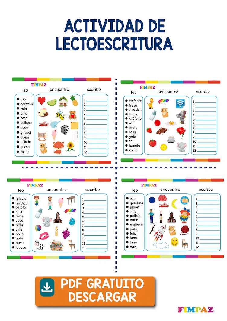 lectoescritura actividades