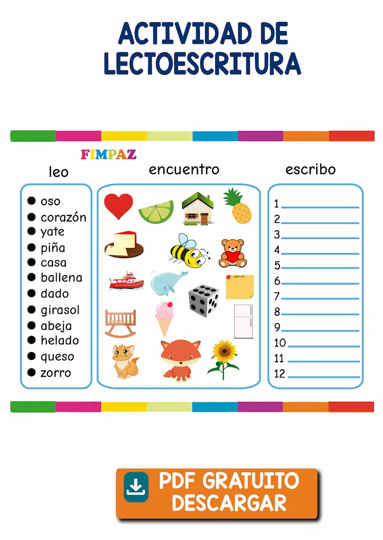 actividades lectoescritura