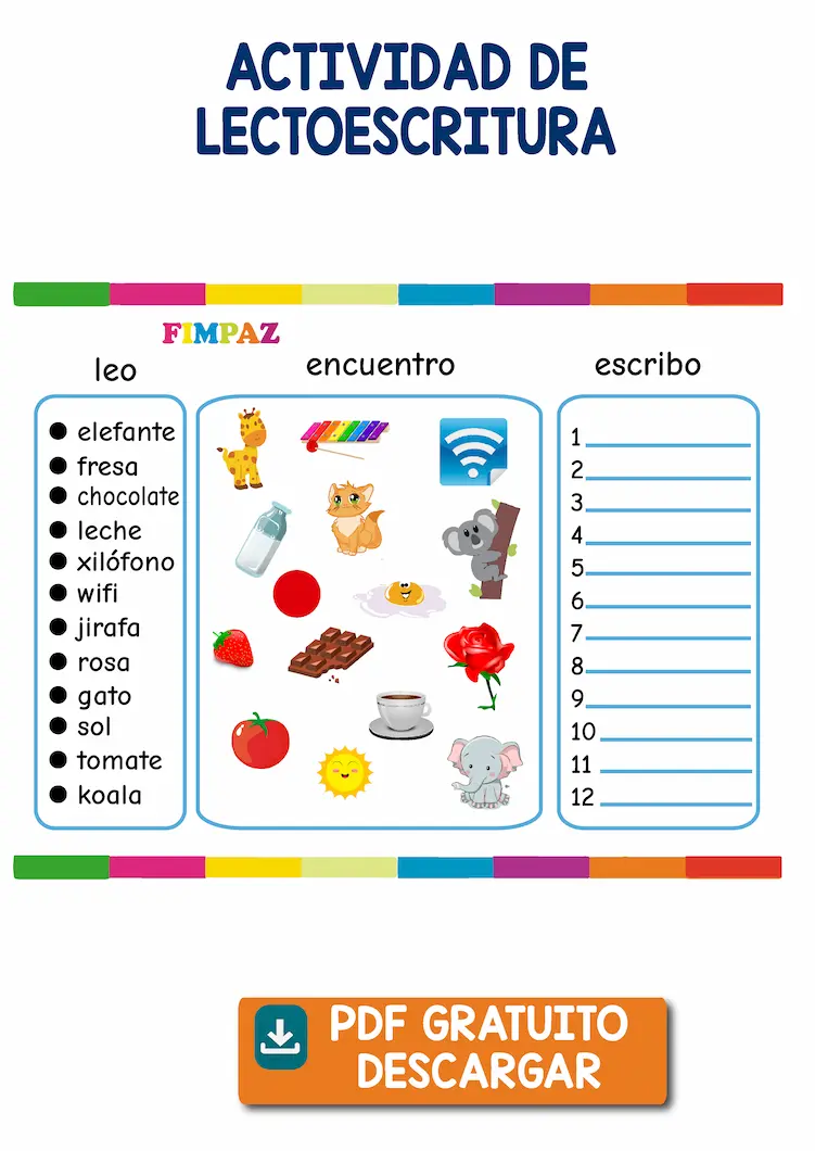 actividades lectoescritura