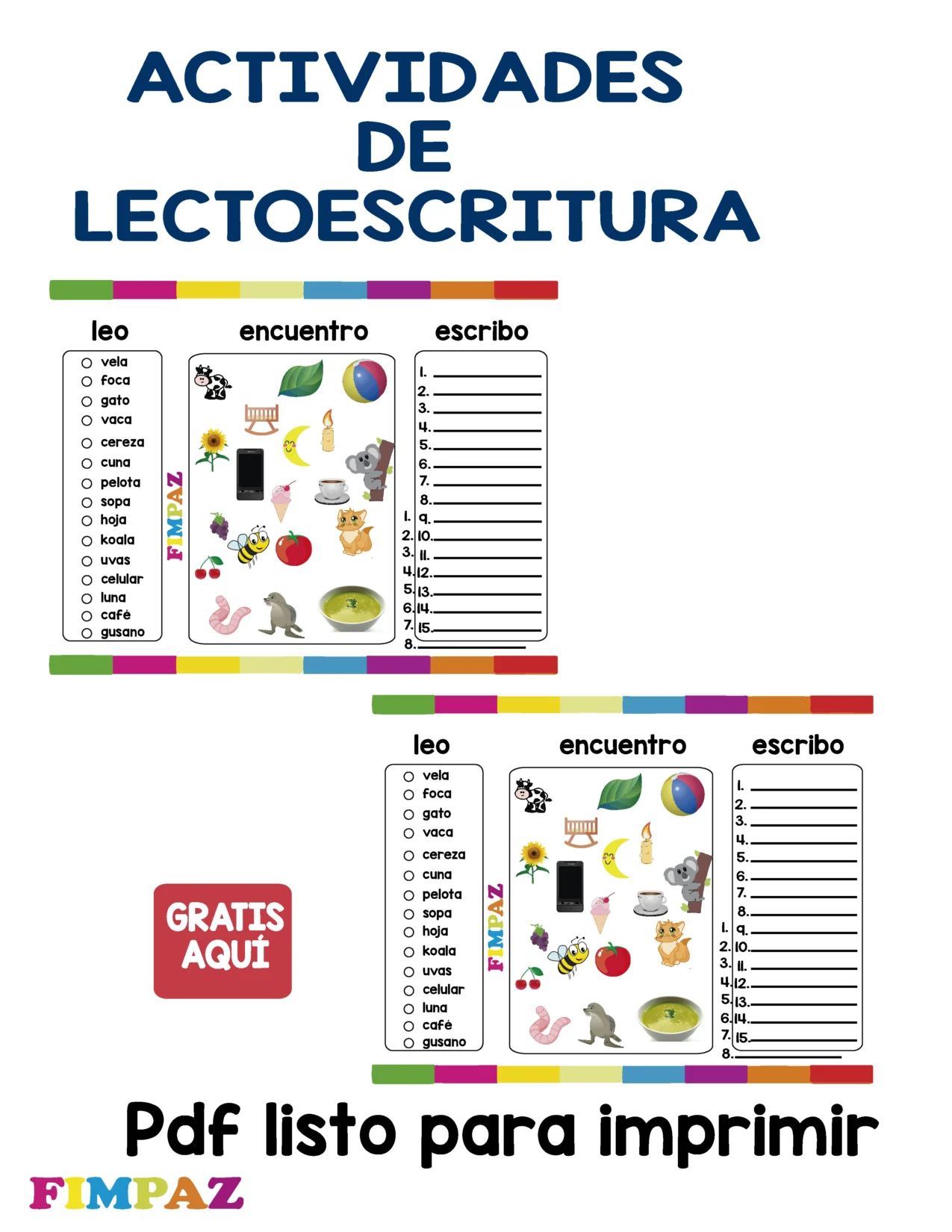 primaria actividades de lectoescritura para imprimir