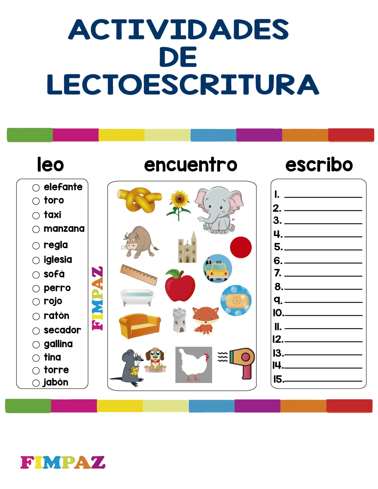 actividades de lectoescritura