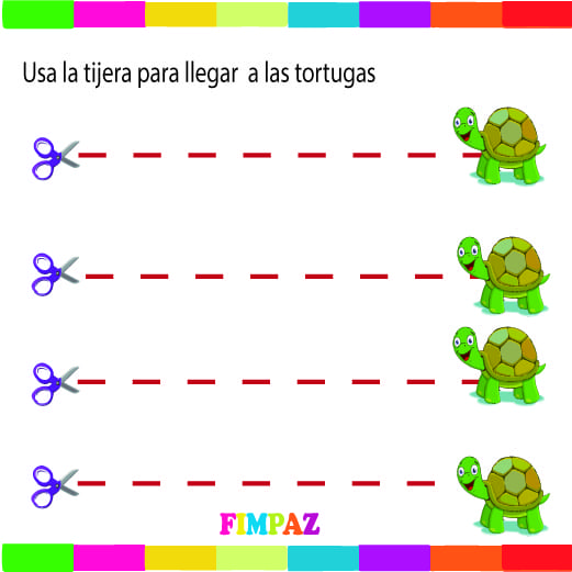 motricidad fina ejercicios para recortar preescolar