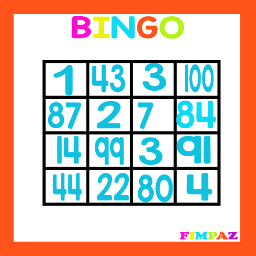 lotería de números del 1 al 100 en pdf