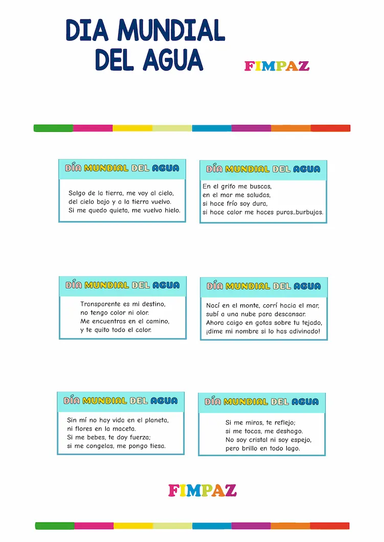 ADIVINANZAS SOBRE EL AGUA