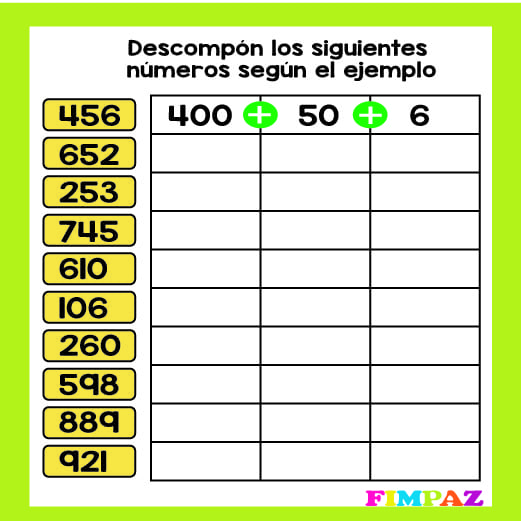 DESCOMPONER UNIDADES
