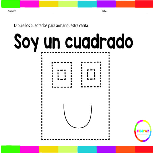 el cuadrado para niños de preescolar