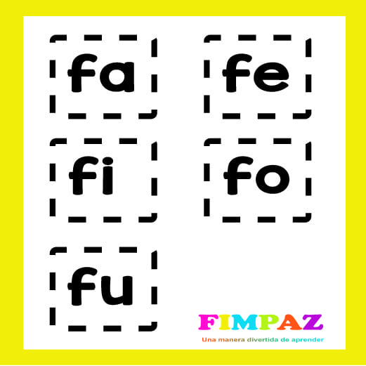 MEMORAMA DE SÍLABAS PARA IMPRIMIR EN PDF