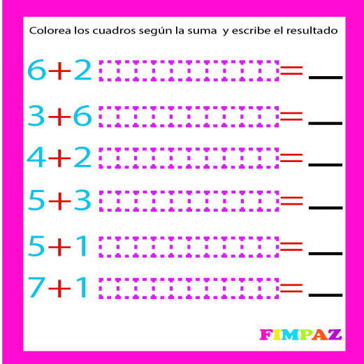 ACTIVIDADES DE SUMAS